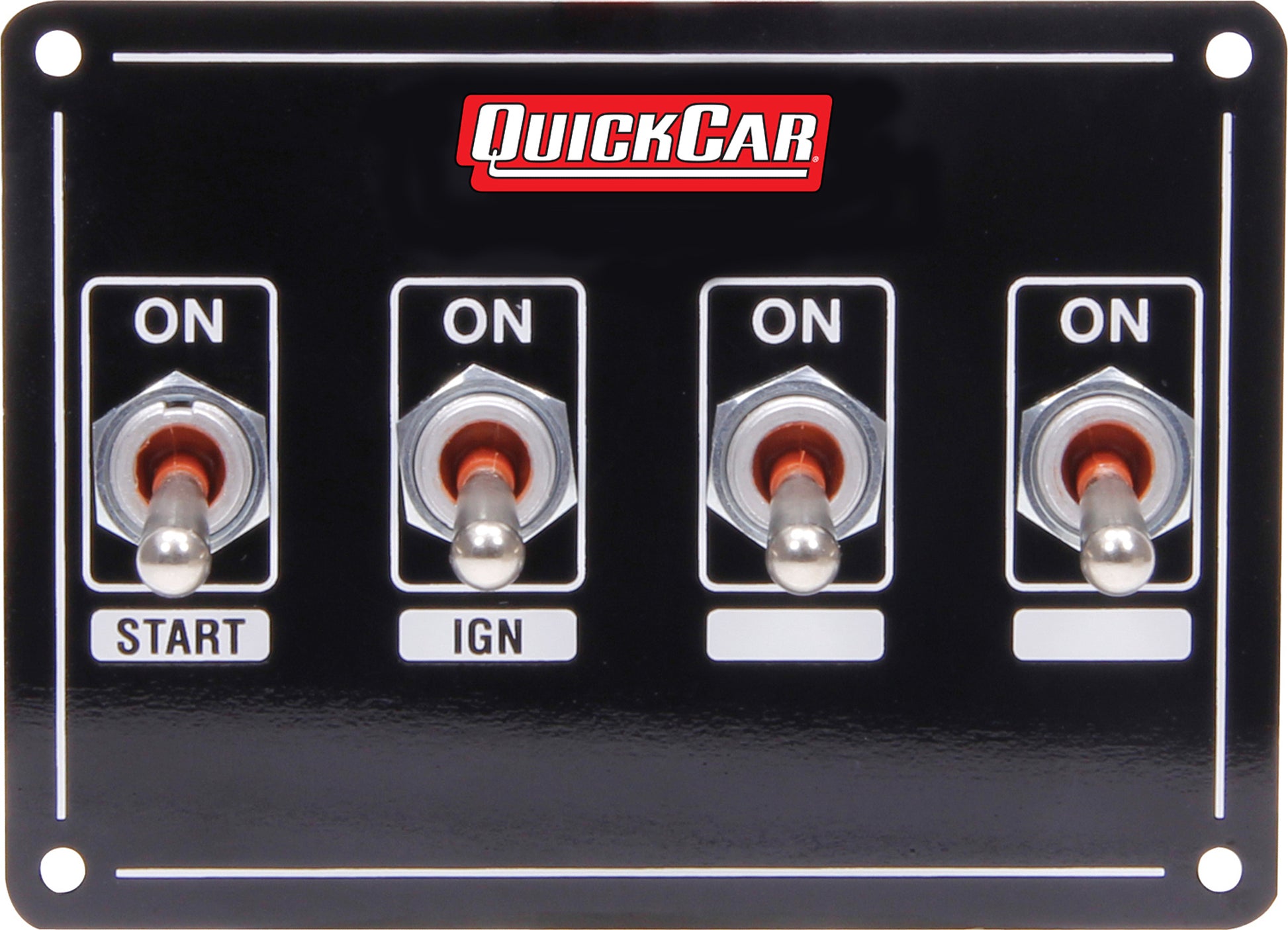 QUICKCAR RACING PRODUCTS Ignition Panel Extreme 4 Switch Dual Ignition QUICKCAR RACING PRODUCTS