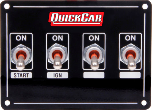 QUICKCAR RACING PRODUCTS Ignition Panel Extreme 4 Switch Single Ignition QUICKCAR RACING PRODUCTS