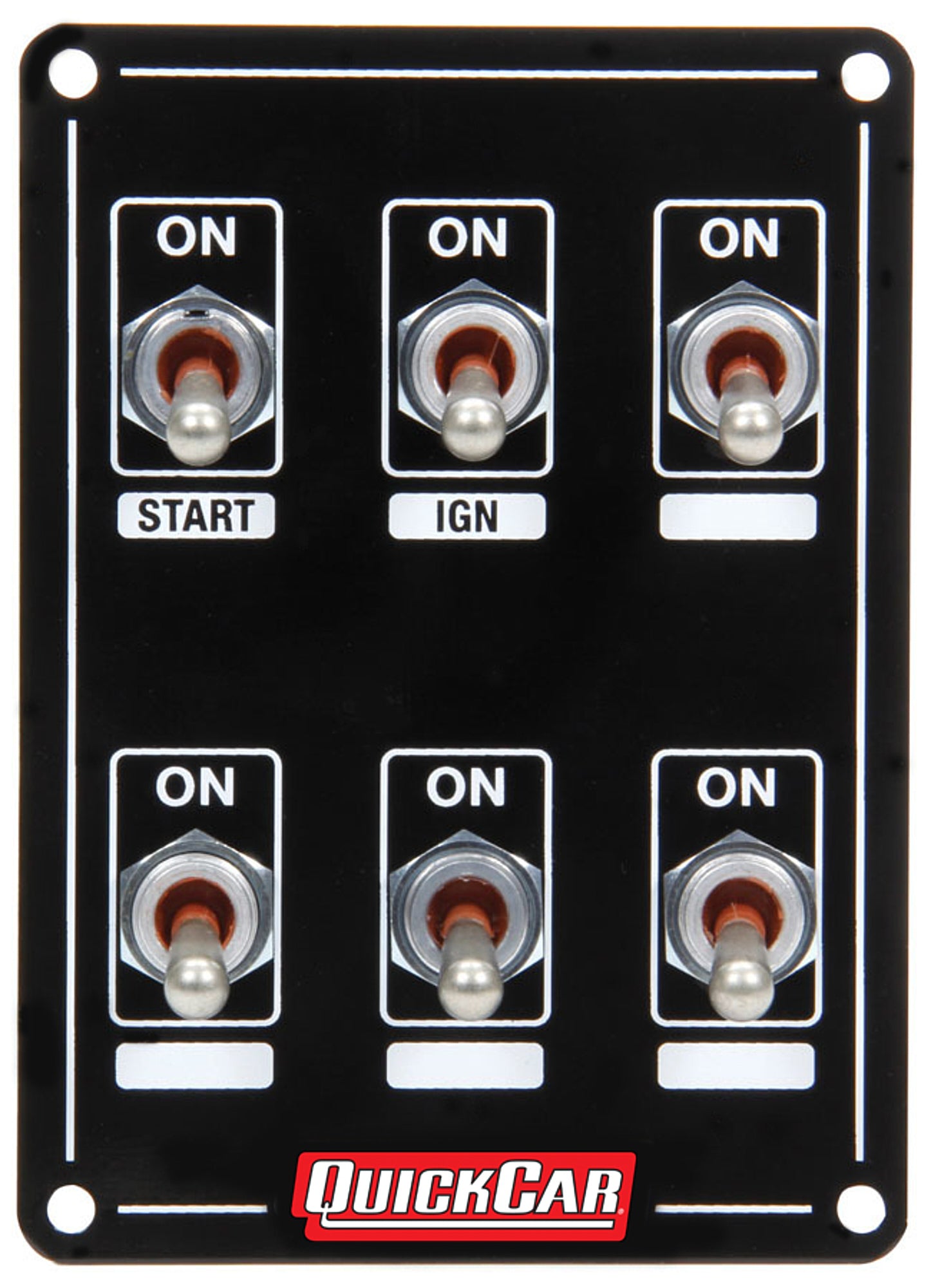 QUICKCAR RACING PRODUCTS Ignition Panel Extreme 6 Switch Dual Ignition QUICKCAR RACING PRODUCTS