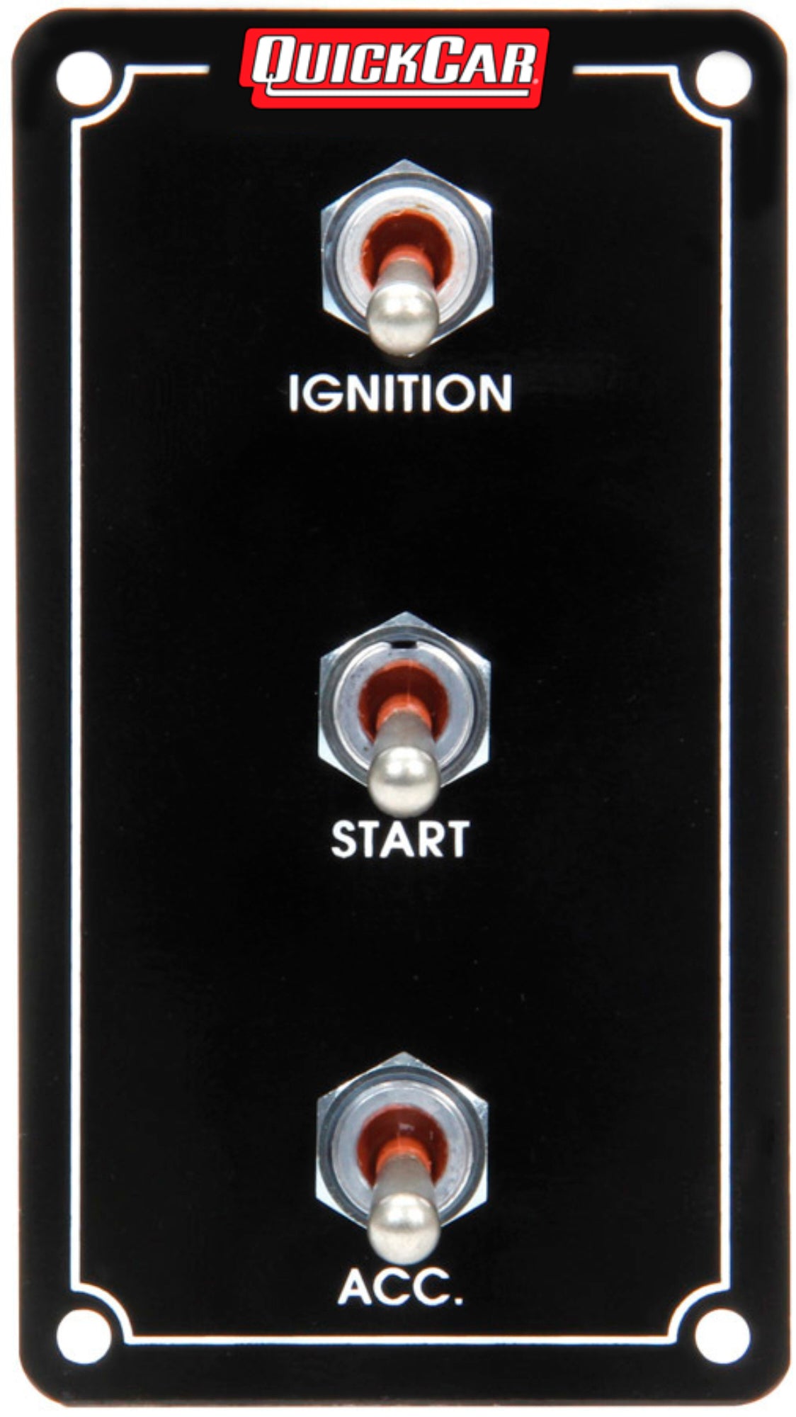 QUICKCAR RACING PRODUCTS Ign. Panel Extreme Vert. 3 Switch Dual Ignition QUICKCAR RACING PRODUCTS