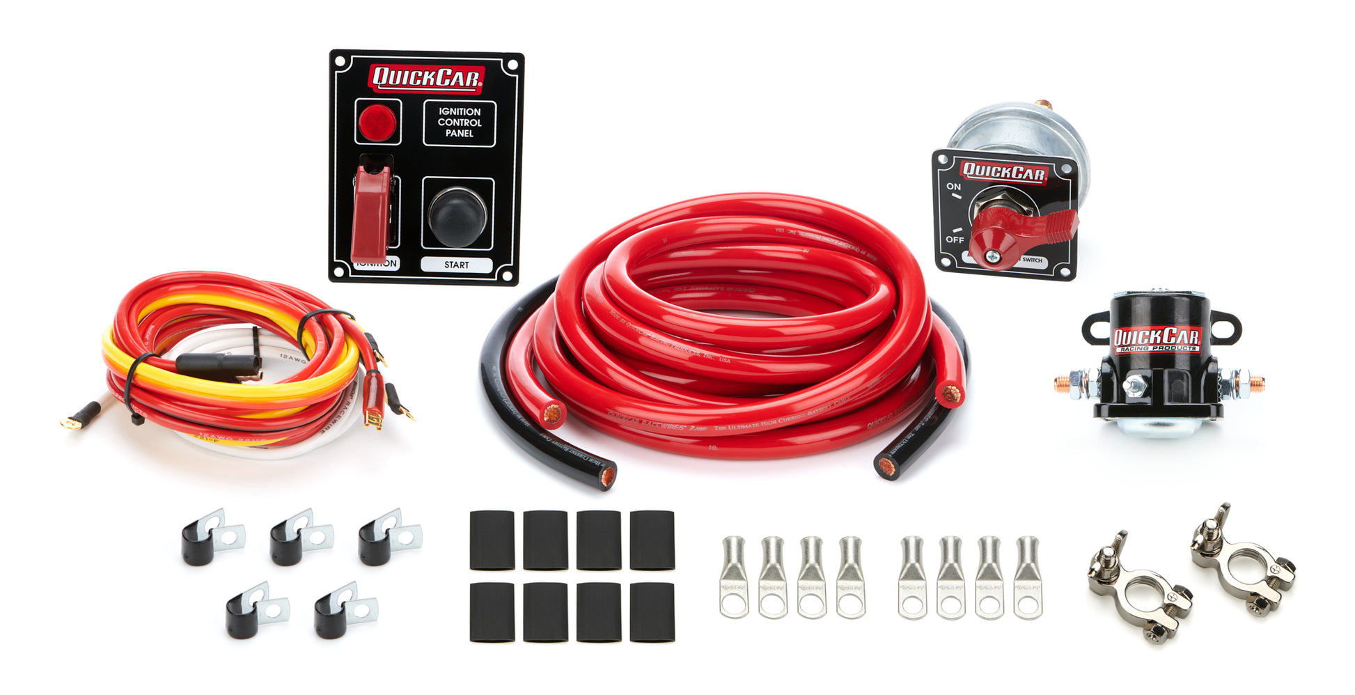 QUICKCAR RACING PRODUCTS Wiring Kit 2 Gauge with Black 50-853 Panel QUICKCAR RACING PRODUCTS