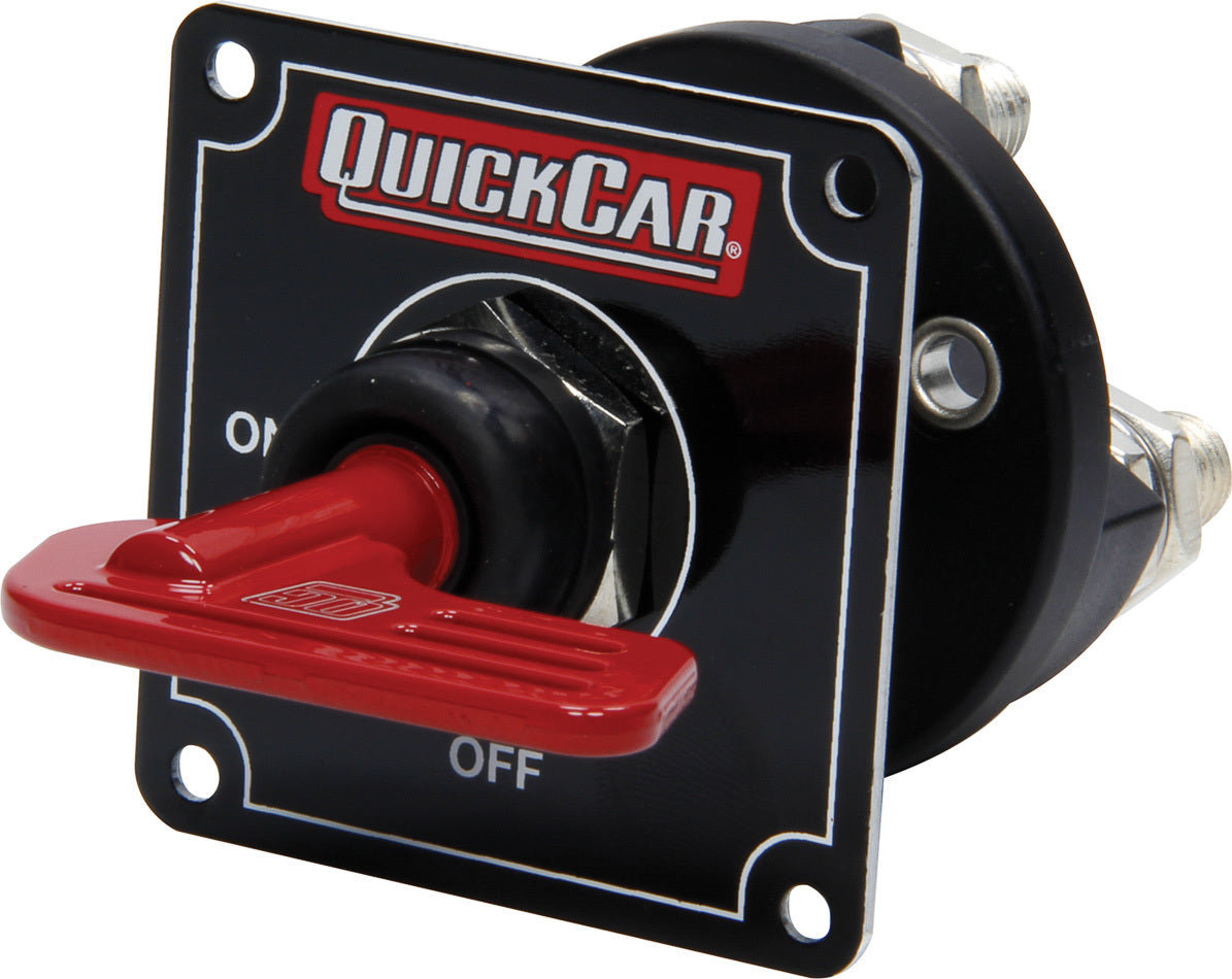 QUICKCAR RACING PRODUCTS Master Disconnect Black w/Removable Red Key QUICKCAR RACING PRODUCTS