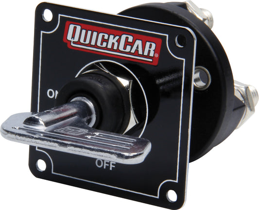 QUICKCAR RACING PRODUCTS Master Disconnect Black w/Removable Silver Key QUICKCAR RACING PRODUCTS