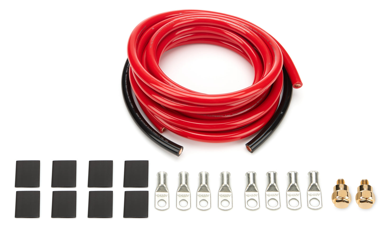 QUICKCAR RACING PRODUCTS Battery Cable Kit 2 Gauge Side Mt QUICKCAR RACING PRODUCTS