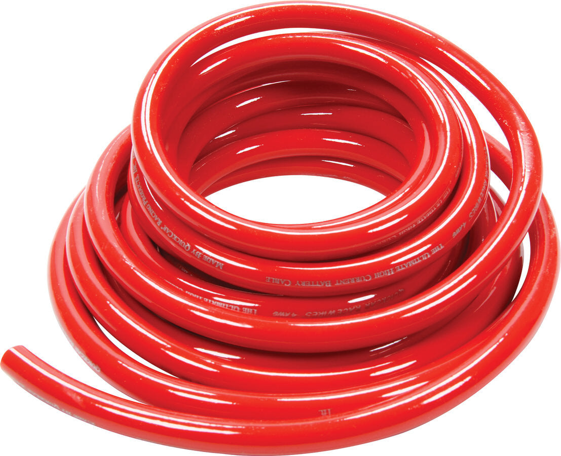 QUICKCAR RACING PRODUCTS Power Cable 4 Gauge Red 15Ft QUICKCAR RACING PRODUCTS