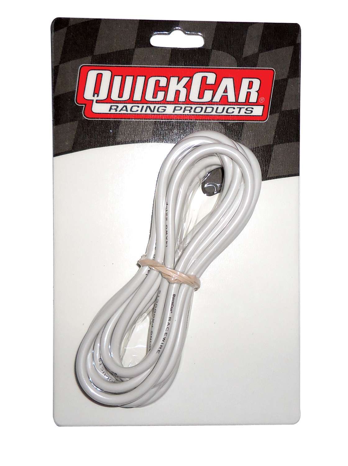 QUICKCAR RACING PRODUCTS Wire 14 Gauge White 10ft QUICKCAR RACING PRODUCTS