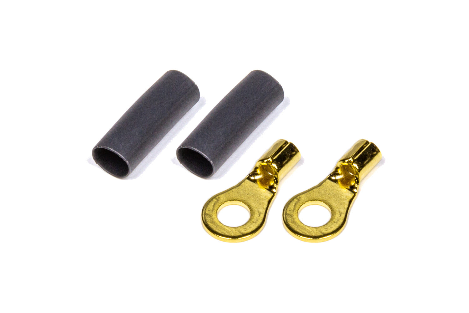 QUICKCAR RACING PRODUCTS Ring Terminal #8 14-16 GA. Pair w/Heat Shrink QUICKCAR RACING PRODUCTS