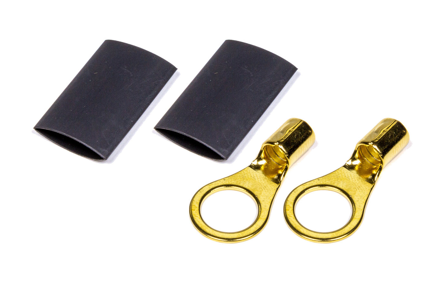 QUICKCAR RACING PRODUCTS Ring Terminal 3/8 8-10 GA. Pair w/Heat Shrink QUICKCAR RACING PRODUCTS