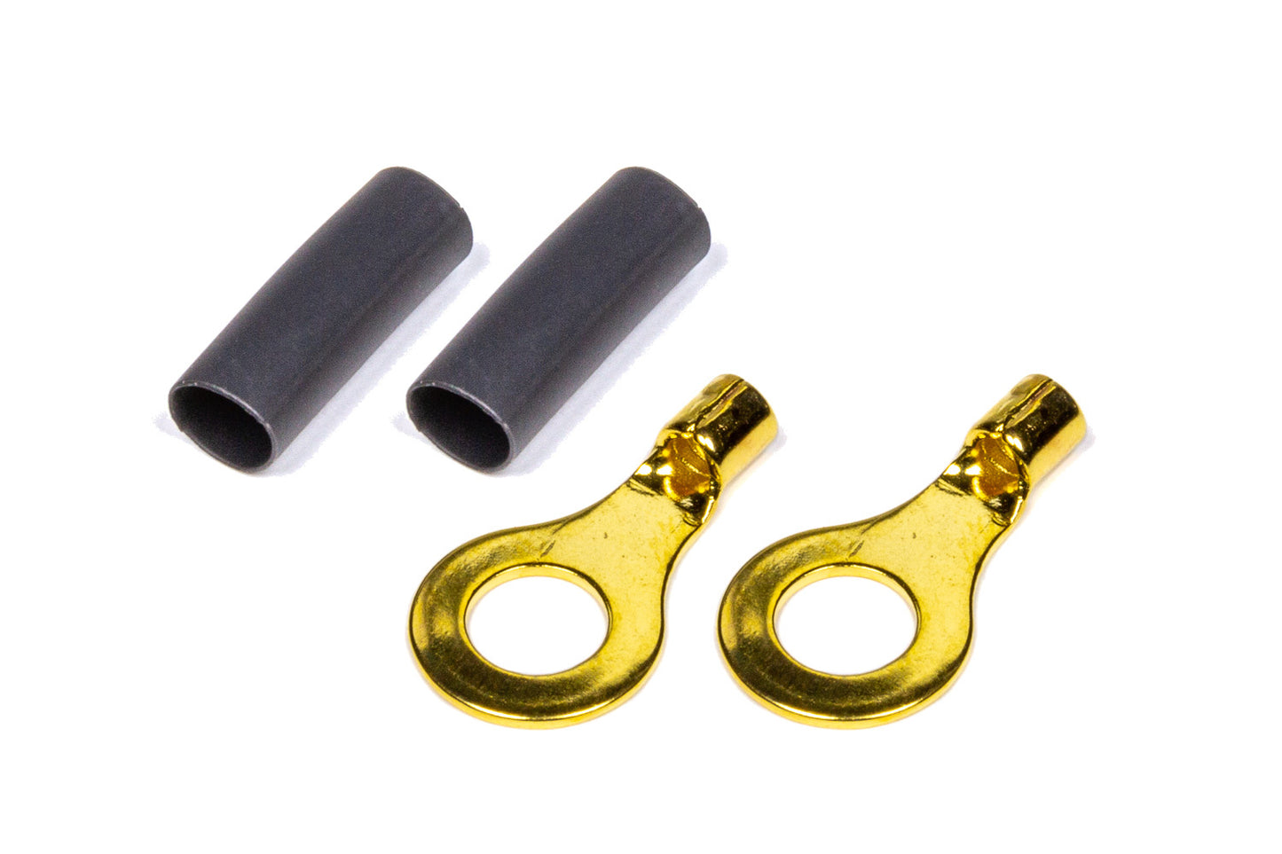 QUICKCAR RACING PRODUCTS Ring Terminal 1/4 14-16 GA. Pair w/Heat Shrink QUICKCAR RACING PRODUCTS