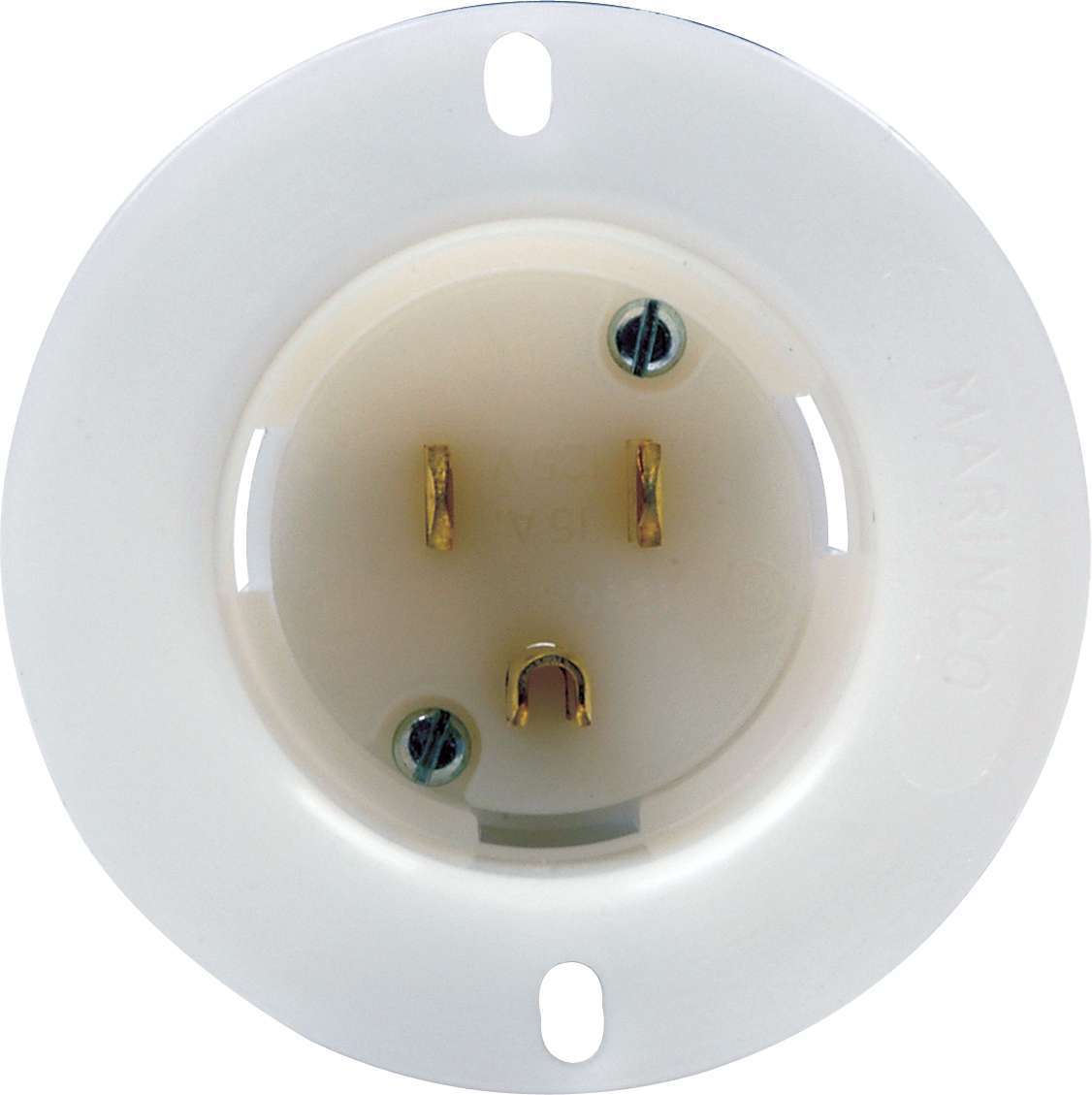 QUICKCAR RACING PRODUCTS Male Recessed Outlet 110 Volt QUICKCAR RACING PRODUCTS