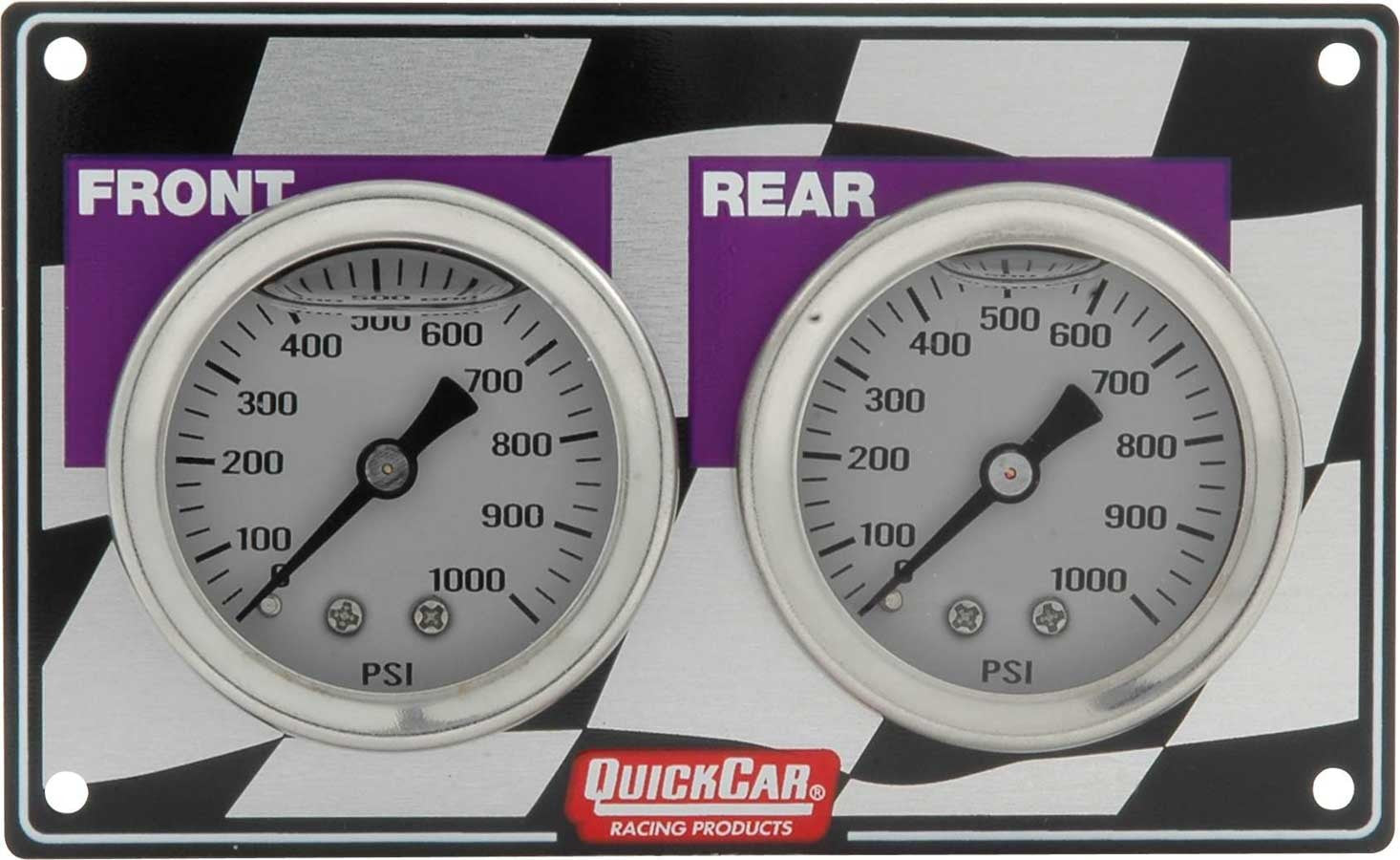 QUICKCAR RACING PRODUCTS Mini Brake Bias Gauge Panel Horizontal QUICKCAR RACING PRODUCTS