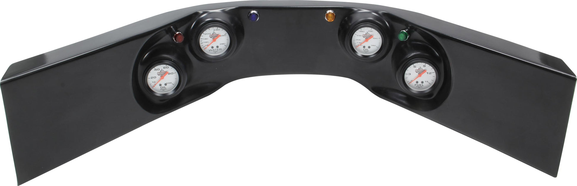 QUICKCAR RACING PRODUCTS 4-Gauge Molded Dash OP/ WT/OT/FP Black QUICKCAR RACING PRODUCTS