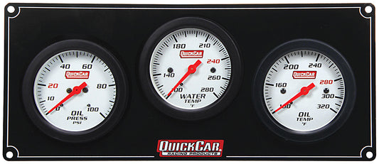 QUICKCAR RACING PRODUCTS 3 Gauge Extreme Panel OP/WT/OT QUICKCAR RACING PRODUCTS