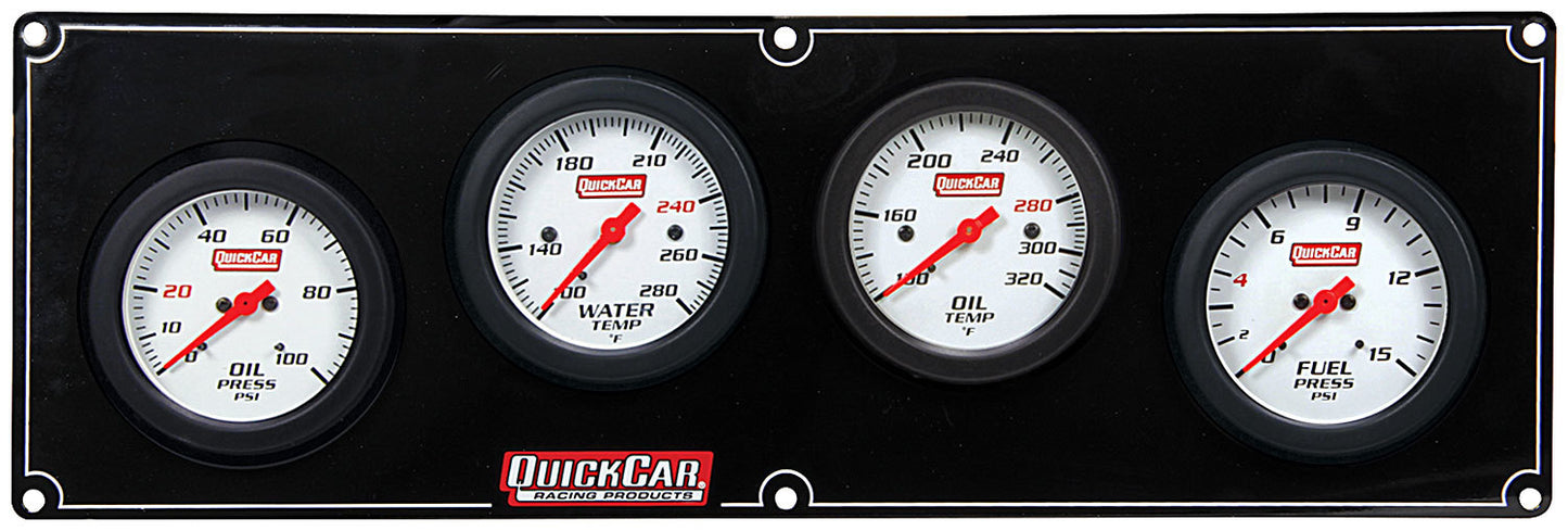 QUICKCAR RACING PRODUCTS 4 Gauge Extreme Panel OP/WT/OT/FP QUICKCAR RACING PRODUCTS