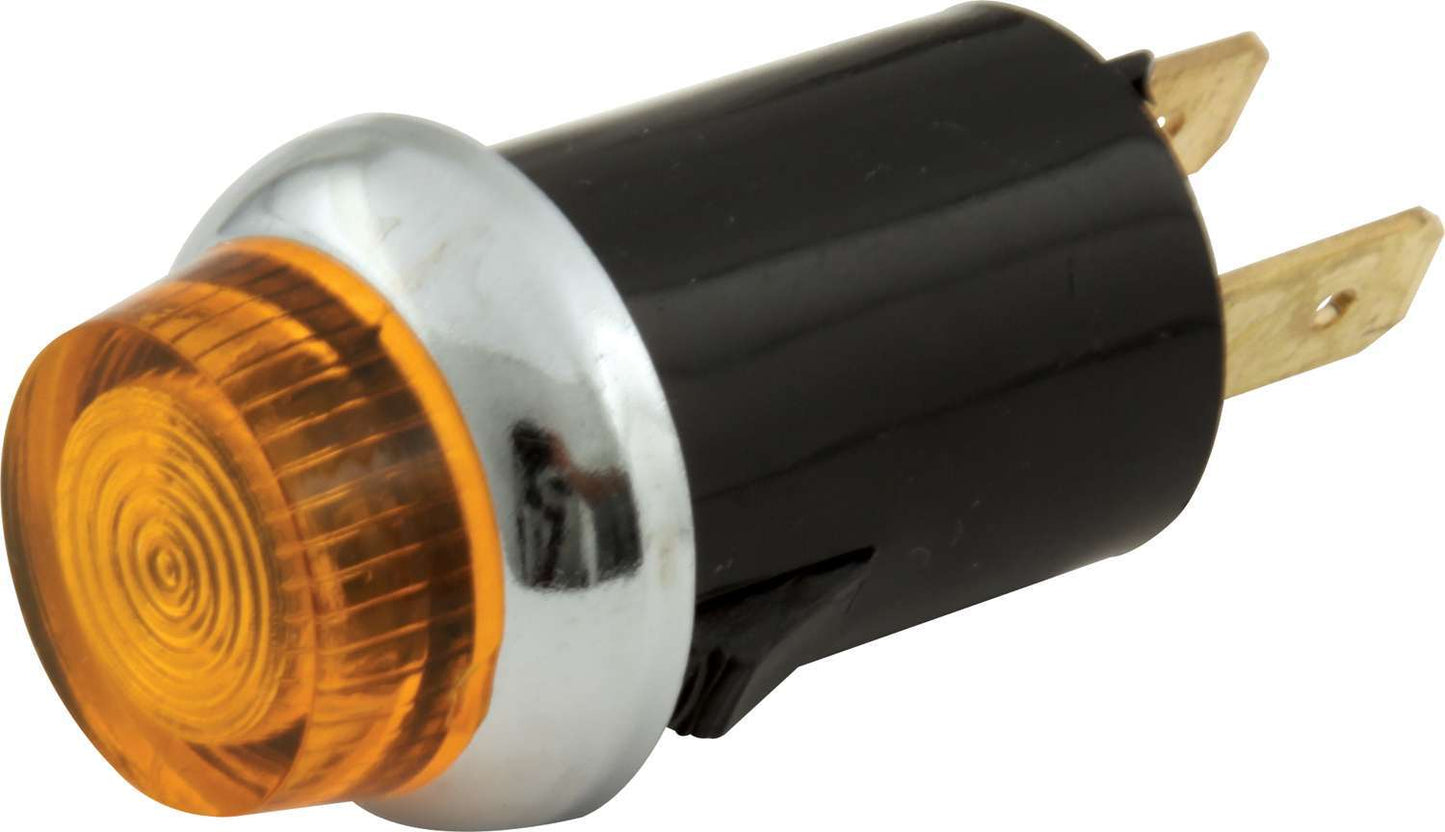 QUICKCAR RACING PRODUCTS Warning Light 3/4  Amber Carded QUICKCAR RACING PRODUCTS