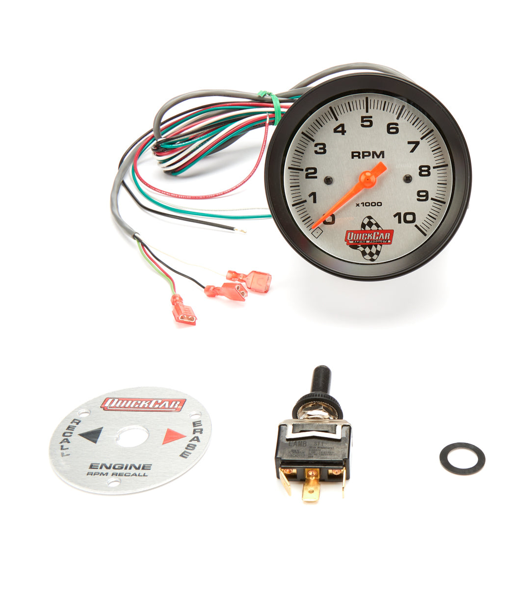 QUICKCAR RACING PRODUCTS 3-3/8in Tach w/Remote Recall QUICKCAR RACING PRODUCTS