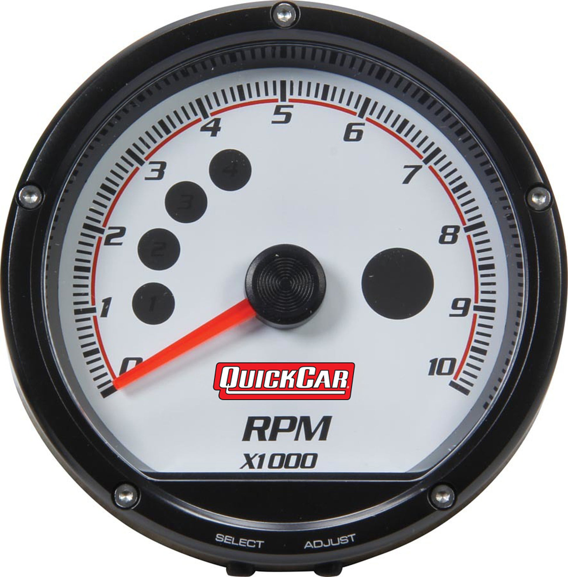 QUICKCAR RACING PRODUCTS Redline Multi-Recall Tach White QUICKCAR RACING PRODUCTS