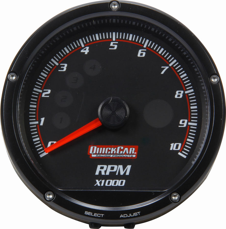 QUICKCAR RACING PRODUCTS Redline Multi-Recall Tach Black QUICKCAR RACING PRODUCTS