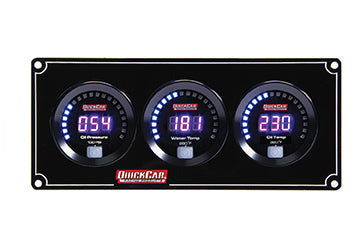 QUICKCAR RACING PRODUCTS Digital 3-Gauge Panel OP/WT/OT QUICKCAR RACING PRODUCTS