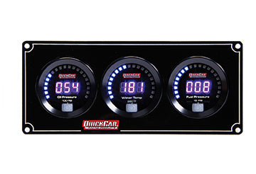 QUICKCAR RACING PRODUCTS Digital 3-Gauge Panel OP/WT/FP QUICKCAR RACING PRODUCTS