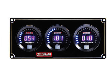 QUICKCAR RACING PRODUCTS Digital 3-Gauge Panel OP/WT/WP QUICKCAR RACING PRODUCTS