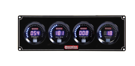 QUICKCAR RACING PRODUCTS Digital 3-1 Gauge Panel OP/WT/FP w/Tach QUICKCAR RACING PRODUCTS