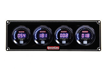 QUICKCAR RACING PRODUCTS Digital 4-Gauge Panel OP/WT/FP/WP QUICKCAR RACING PRODUCTS