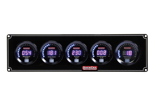 QUICKCAR RACING PRODUCTS Digital 4-1 Gauge Panel OP/WT/OT/FP w/Tach QUICKCAR RACING PRODUCTS