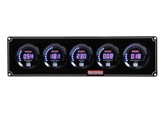 QUICKCAR RACING PRODUCTS Digital 5-Gauge Panel OP/WT/OT/FP/WP QUICKCAR RACING PRODUCTS