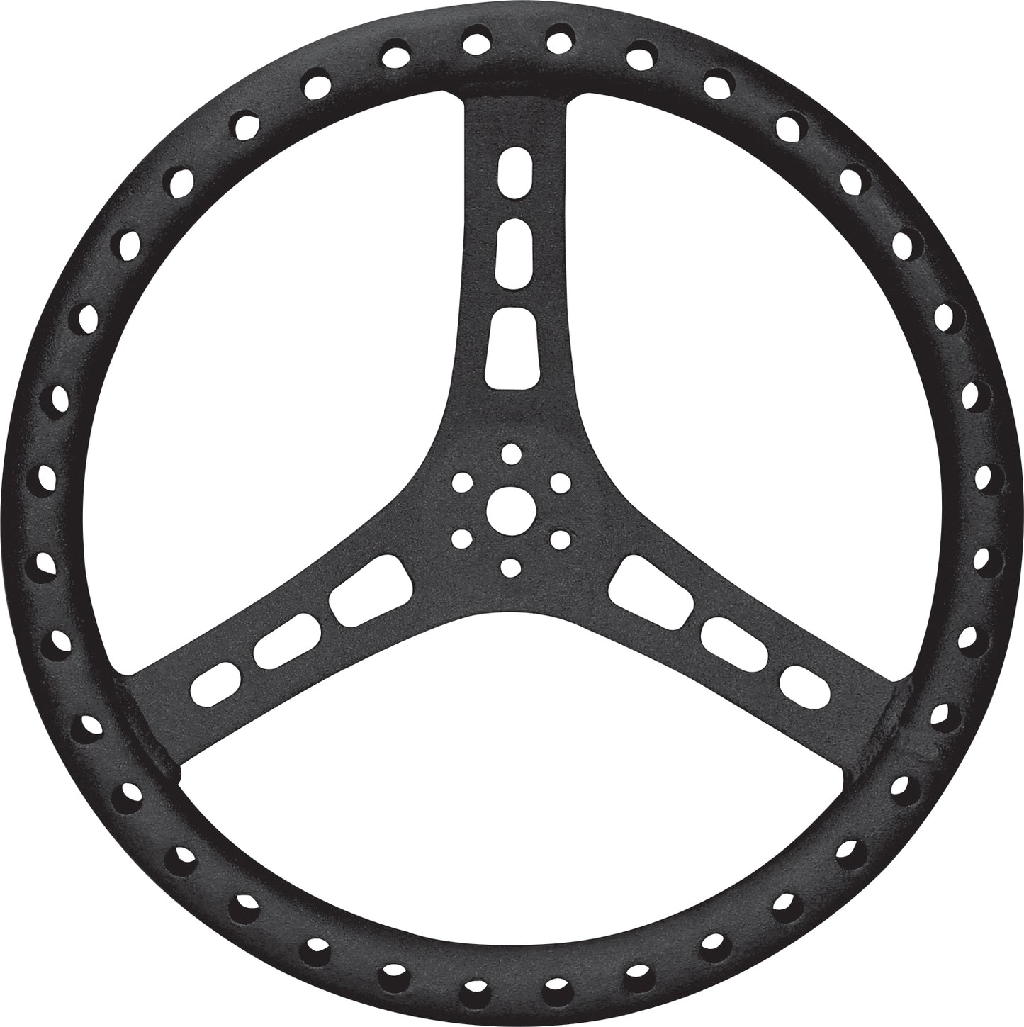 QUICKCAR RACING PRODUCTS 15in Steering Wheel L/W Aluminum Black QUICKCAR RACING PRODUCTS