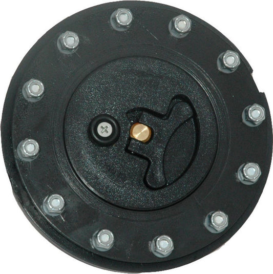 RCI Cap Flush Mount Black Plastic 12-Bolt RCI