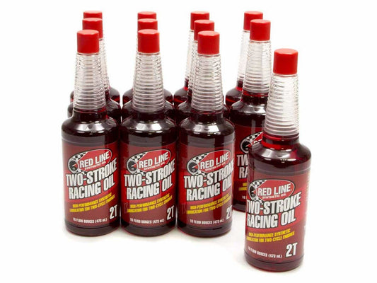 REDLINE OIL 2 Cycle Racing Oil Case 12x16oz Bottles REDLINE OIL