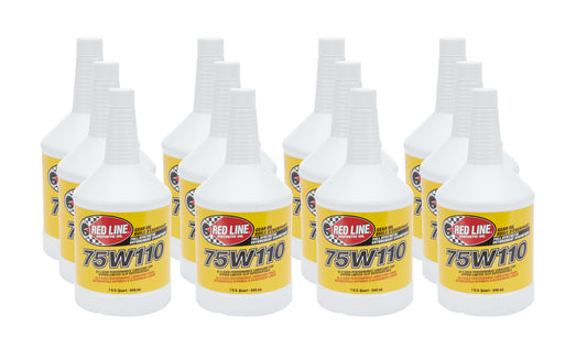 REDLINE OIL Gear Oil 75w110 Case 12x1 Quart GL-5 REDLINE OIL