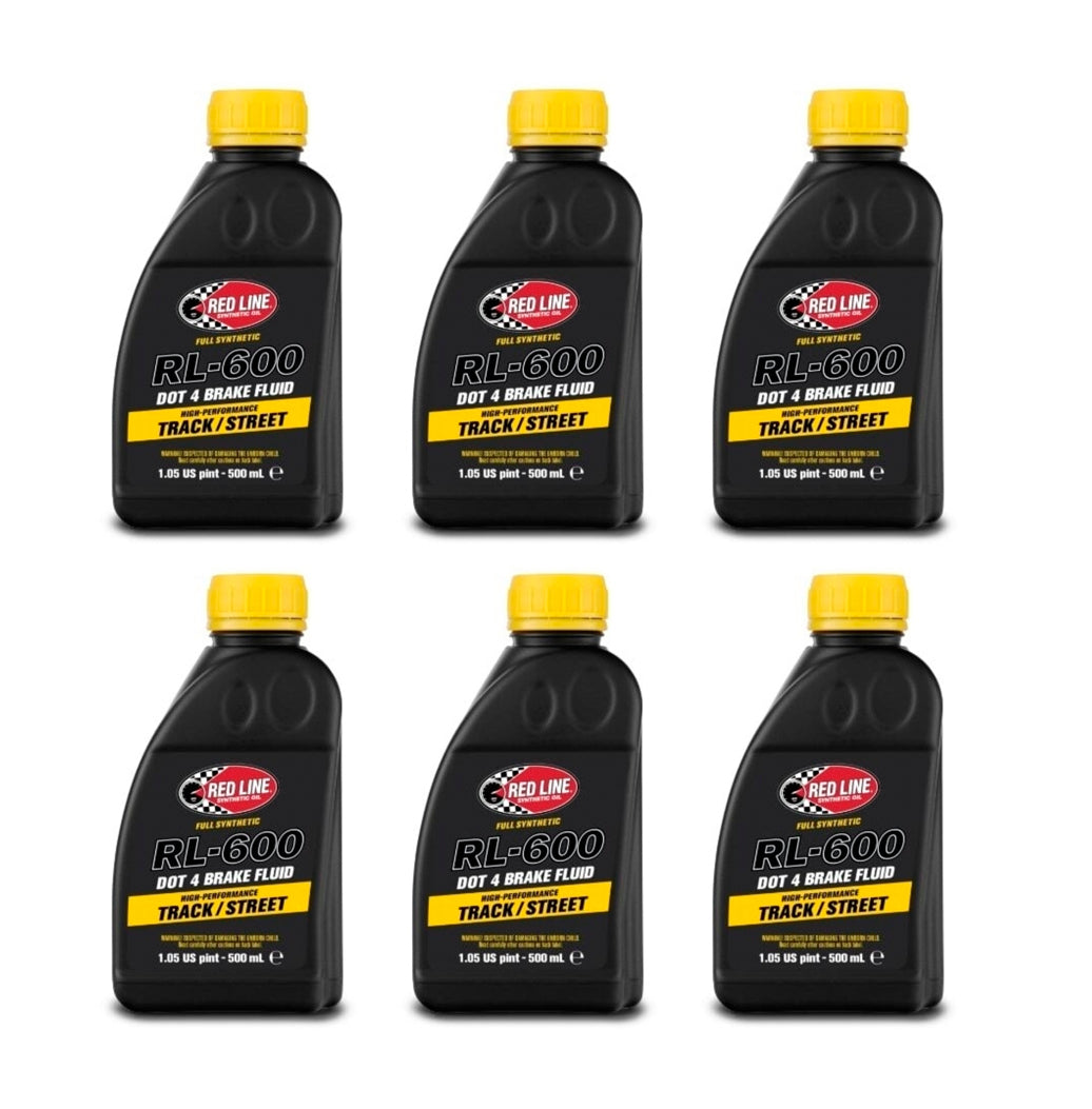 REDLINE OIL RL600 Brake Fluid High Performance Case 6x500ml REDLINE OIL