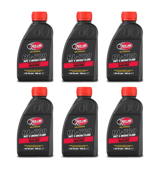 REDLINE OIL RL700 Brake Fluid Racing 500ml DOT4 Case 6x500ml REDLINE OIL