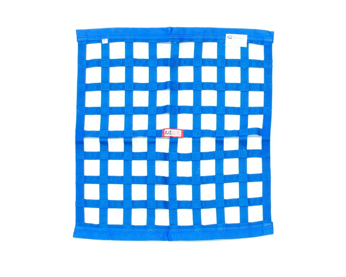 RJS SAFETY Ribbon Window Net 24x24 Blue SFI RJS SAFETY