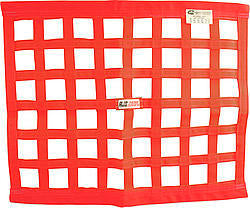 RJS SAFETY Ribbon Window Net 24x24 Red SFI RJS SAFETY