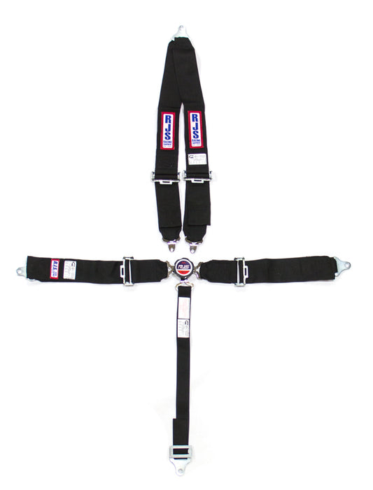 RJS SAFETY 5 PT Harness System Q/R BK Roll Bar 2inSub RJS SAFETY