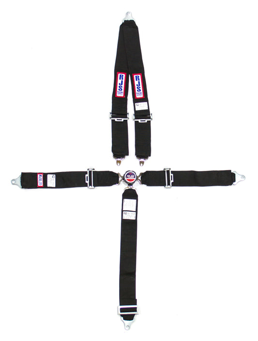 RJS SAFETY 5 PT Harness System Q/R BK Roll Bar 3inSub RJS SAFETY