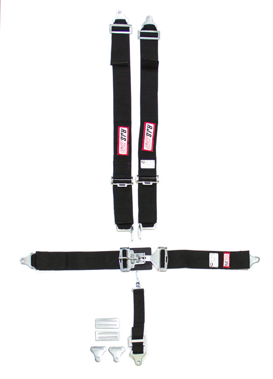 RJS SAFETY 5-Pt Harness System BK Ind Bolt In Mt 2in Sub RJS SAFETY