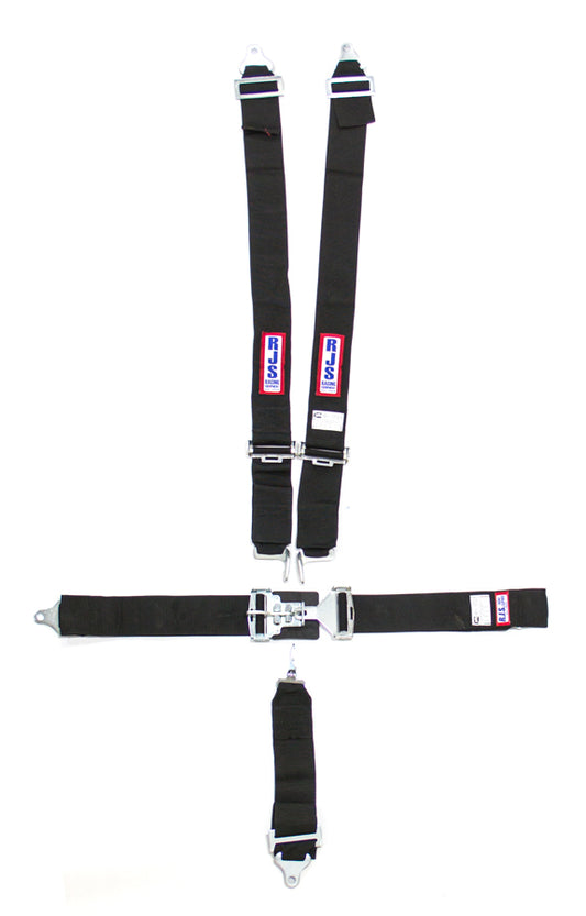 RJS SAFETY 5-Pt Harness System BK Ind Bolt In Mt 3in Sub RJS SAFETY