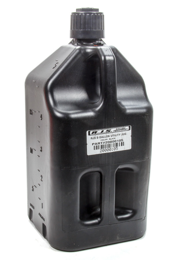 RJS SAFETY Utility Jug 5 Gallon Black RJS SAFETY