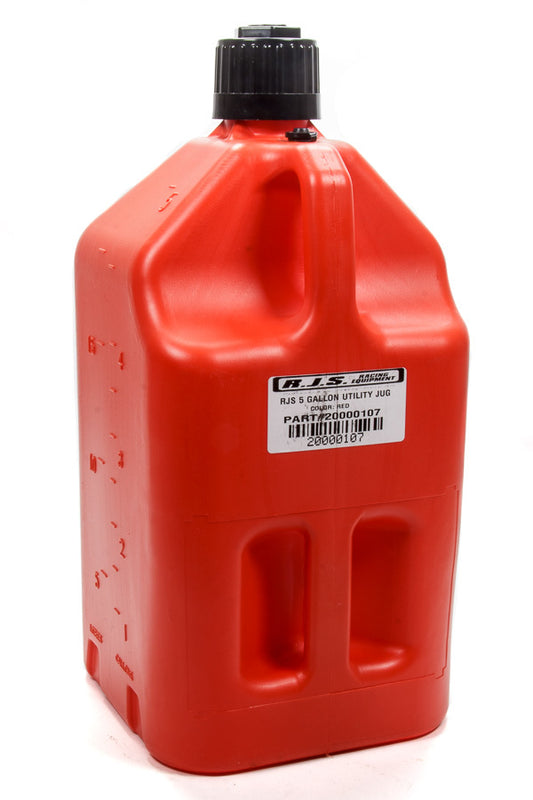 RJS SAFETY Utility Jug 5 Gallon Red RJS SAFETY