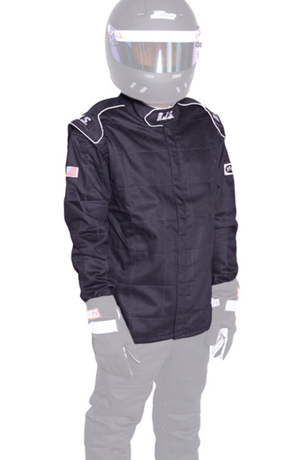 RJS SAFETY Jacket Black Small SFI-1 FR Cotton RJS SAFETY