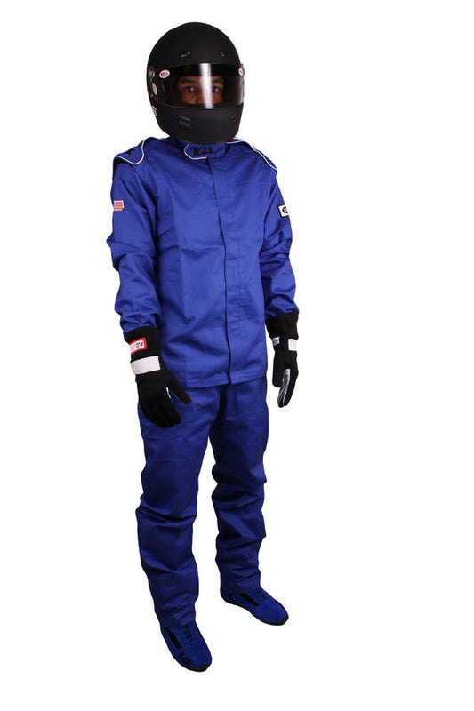 RJS SAFETY Pants Blue 3X-Large SFI-1 FR Cotton RJS SAFETY