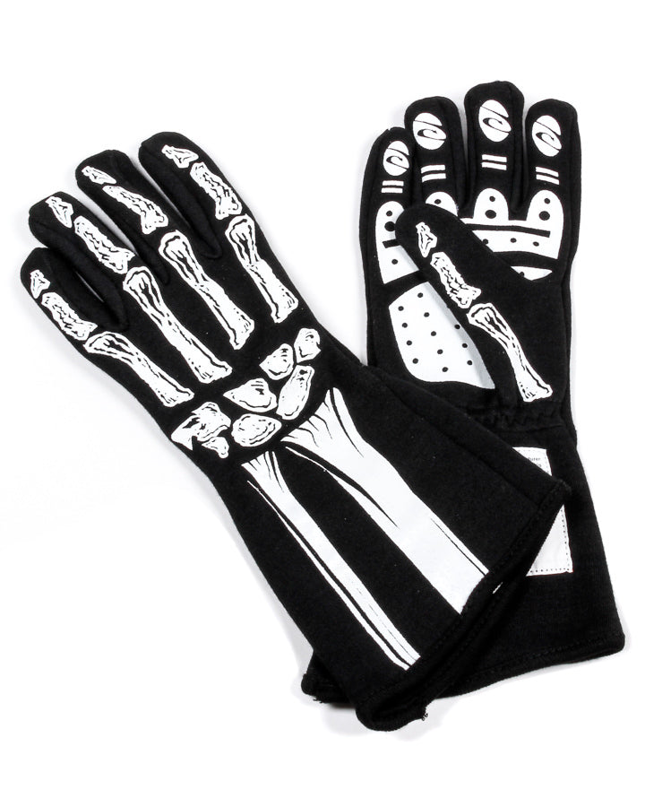 RJS SAFETY Single Layer White Skeleton Gloves Small RJS SAFETY