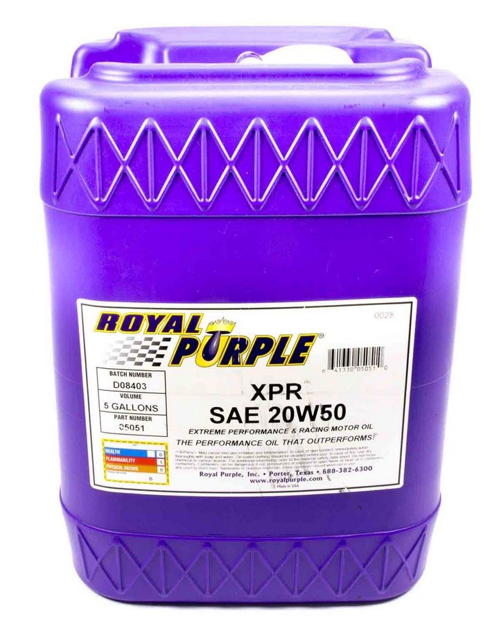 ROYAL PURPLE Synthetic Racing Oil XPR 5 Gallon (20W50) ROYAL PURPLE