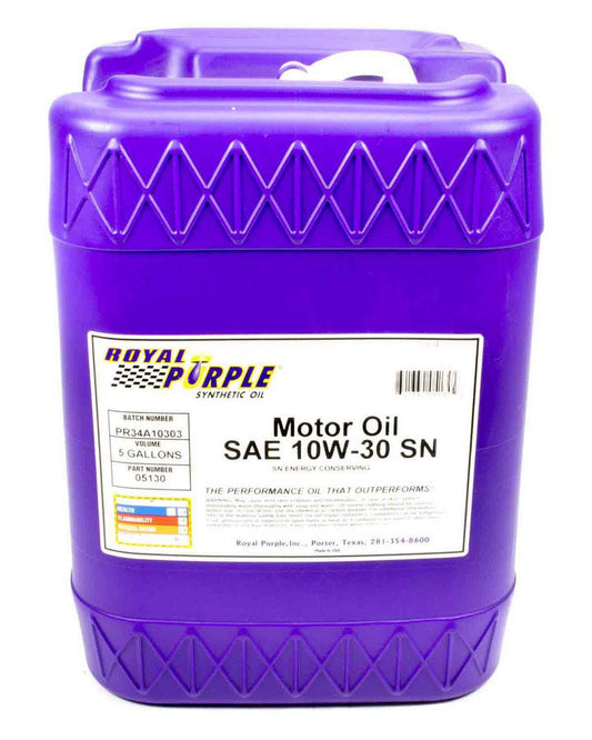 ROYAL PURPLE Synthetic Motor Oil 5Gal 10W30 ROYAL PURPLE