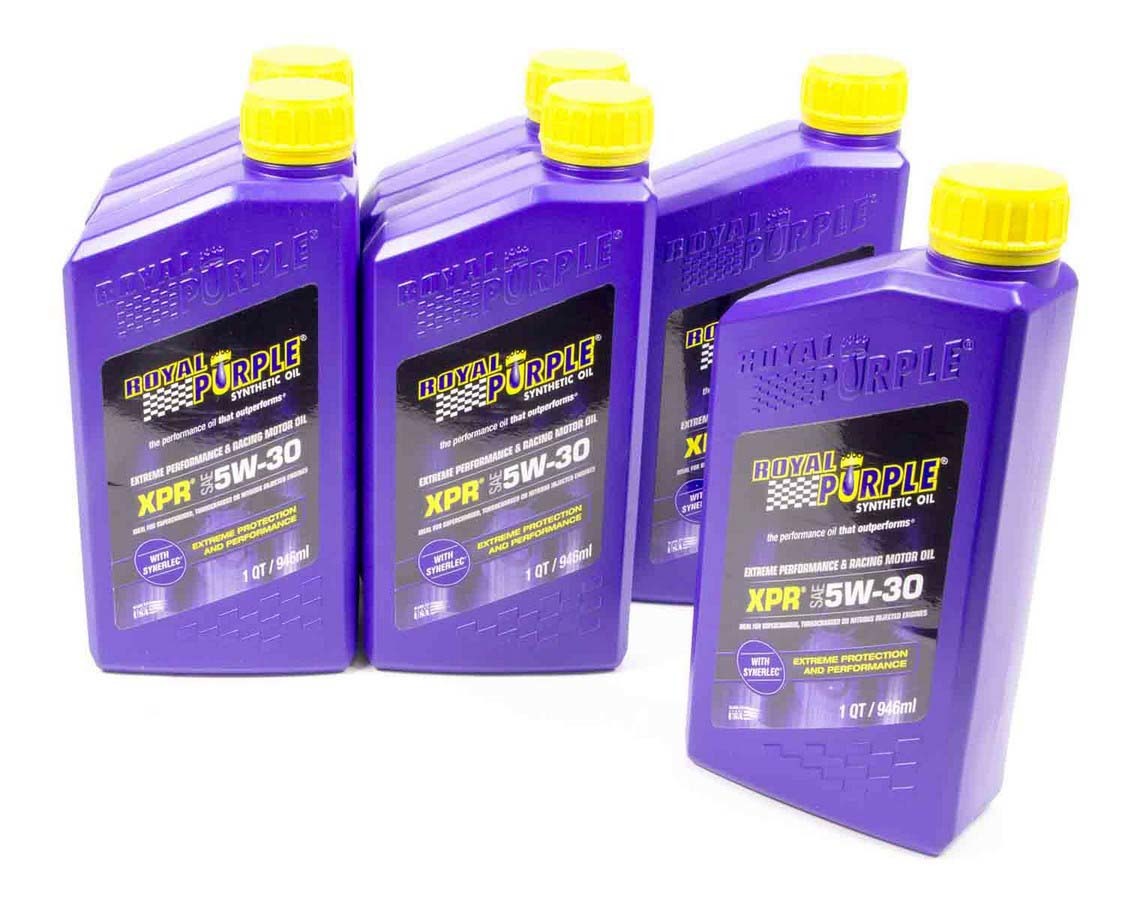 ROYAL PURPLE 5w30 XPR Racing Oil case 6x1qt Bottles ROYAL PURPLE