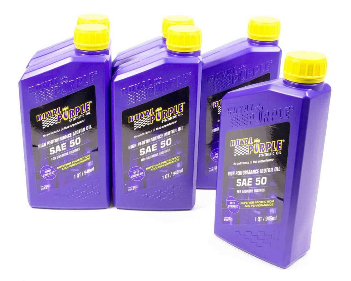 ROYAL PURPLE SAE 50 Engine Oil Case 6x1 Quart ROYAL PURPLE